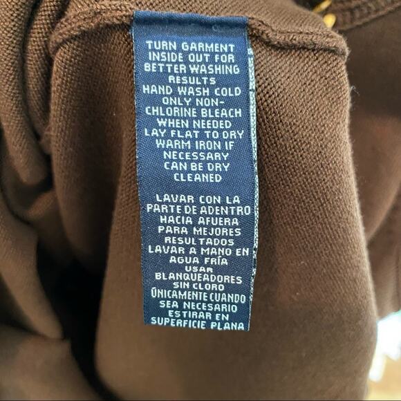 Jones New York brown beaded embellished sleeveless rib knit top boho small NEW - Picture 9 of 10